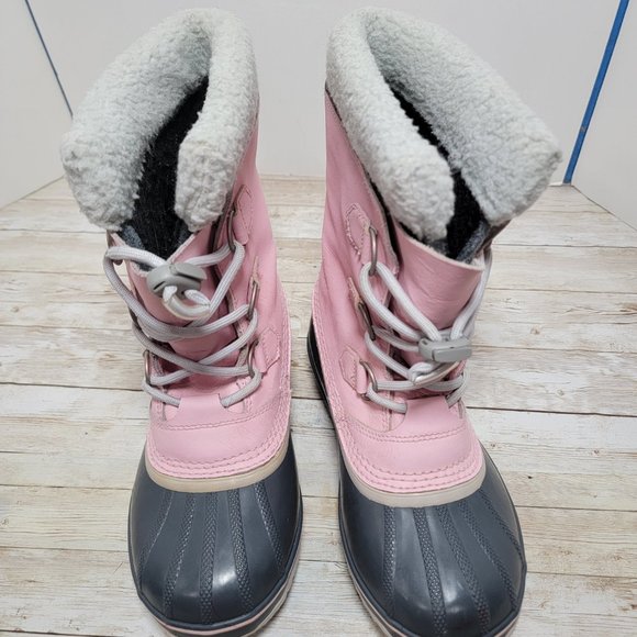 Sorel Yoot Pac Size 5 Pink Waterproof Insulated‎ Snow Lace Up Outdoor Boots - Picture 7 of 12
